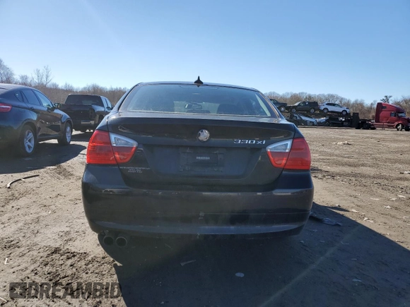 2006 BMW 3 Series 330xi with VIN WBAVD33556KV63980, listed as a Copart auction lot 46863195 with 207,042 mi miles and Clean Title. Bid and sale history available at carsss.com. Image 6.