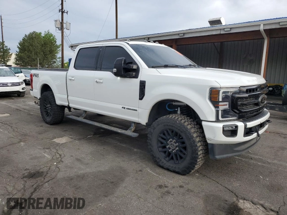 2022 Ford F-250 XL with VIN 1FT7W2BT5NEC59545, listed as a Copart auction lot 56892405 with 90,351 mi miles and Salvage title. Bid and sale history available at DreamBid. Image 4.