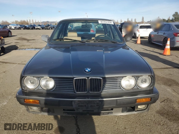 1989 BMW 3 Series 325i with VIN WBAAD2307K8849902, listed as a Copart auction lot 87257434 with 233,562 mi miles and Salvage Title. Bid and sale history available at carsss.com. Image 5.