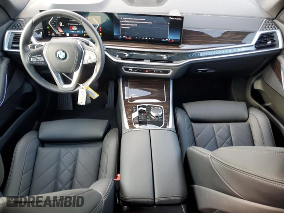 2025 BMW X5 sDrive40i with VIN 5UX13EU0XS9X91850, listed as a Copart auction lot 51511875 with 4,859 mi miles and Salvage Title. Bid and sale history available at carsss.com. Image 8.