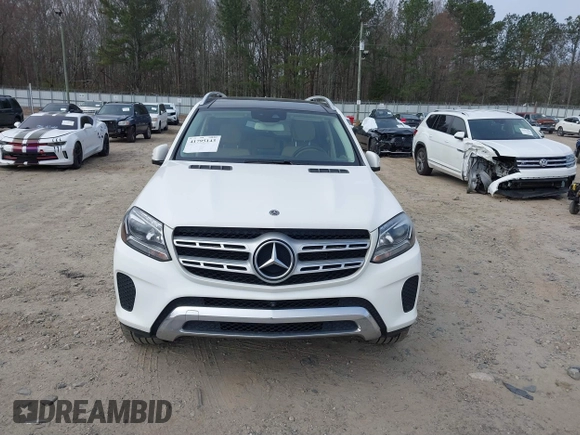 2018 Mercedes-Benz GLS with VIN 4JGDF6EE9JB077331, listed as a IAAI auction lot 41795143 with 99,148 mi miles. Bid and sale history available at carsss.com. Image 6.
