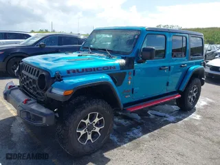 2020 Jeep Wrangler Unlimited Rubicon with VIN 1C4HJXFN0LW223412, listed as a IAAI auction lot 40552323 with 1 mi miles. Bid and sale history available at carsss.com. Image 17.