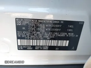 2023 Toyota RAV4 XLE with VIN 2T3P1RFV0PC327363, listed as a IAAI auction lot 41908790 with 17,526 mi miles. Bid and sale history available at carsss.com. Image 9.