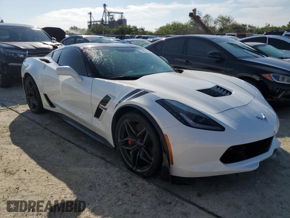 2019 Chevrolet Corvette Grand Sport 2LT with VIN 1G1YY2D76K5121242, listed as a Copart auction lot 74897434 with 0 mi miles and Non Repairable. Bid and sale history available at carsss.com. Image 4.