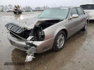 2000 Cadillac DeVille z VIN 1G6KD54Y4YU357358, wystawiony jako Copart lot #47651555 z przebiegiem 183 653 mil mil oraz Szkoda całkowita • Salvage title. Historia ofert i sprzedaży dostępna na DreamBid. Obrazek 1.