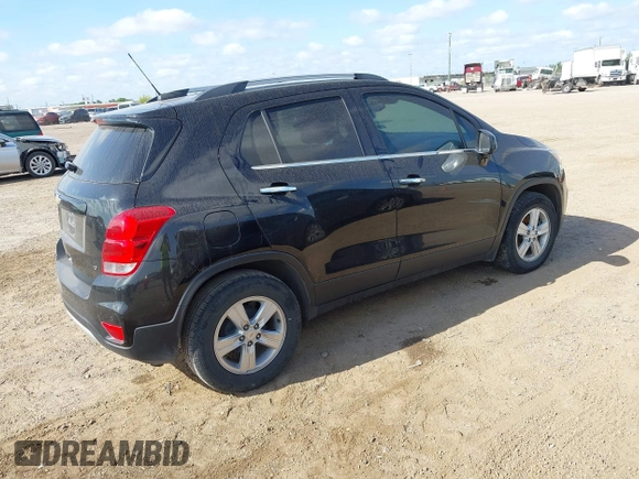 2020 Chevrolet Trax LT with VIN KL7CJLSB0LB083753, listed as a IAAI auction lot 42009840 with 101,220 mi miles. Bid and sale history available at carsss.com. Image 4.
