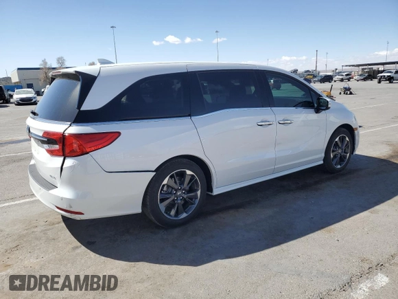 2024 Honda Odyssey Elite with VIN 5FNRL6H90RB039223, listed as a Copart auction lot 48995265 with 9,740 mi miles and Salvage Title. Bid and sale history available at carsss.com. Image 3.