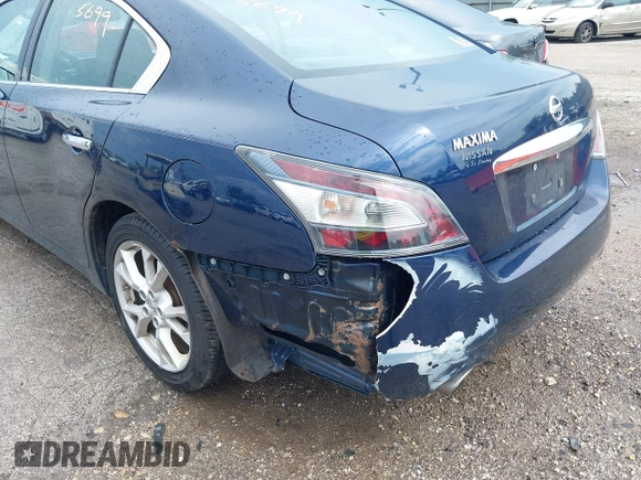 2012 Nissan Maxima SV with VIN 1N4AA5AP0CC813311, listed as a IAAI auction lot 42695699 with 151,825 mi miles and . Bid and sale history available at DreamBid. Image 6.