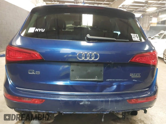 2015 Audi Q5 Premium Plus with VIN WA1LFAFP7FA100390, listed as a IAAI auction lot 42594842 with 110,349 mi miles and . Bid and sale history available at DreamBid. Image 6.