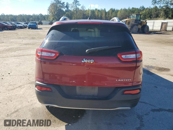 2017 Jeep Cherokee Limited with VIN 1C4PJLDB6HW518129, listed as a Copart auction lot 81002474 with 80,820 mi miles and Salvage title. Bid and sale history available at DreamBid. Image 6.