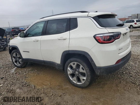 2018 Jeep Compass Limited with VIN 3C4NJDCB4JT440556, listed as a Copart auction lot 46345255 with Not Provided miles and Salvage Title. Bid and sale history available at DreamBid. Image 2.