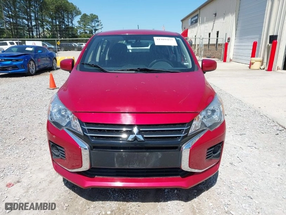 2021 Mitsubishi Mirage ES with VIN ML32AUHJ2MH013143, listed as a IAAI auction lot 41989457 with 56,166 mi miles. Bid and sale history available at carsss.com. Image 12.