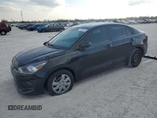 2021 Kia Rio LX with VIN 3KPA24AD7ME417409, listed as a Copart auction lot 47613345 with 100,196 mi miles and Salvage Title. Bid and sale history available at carsss.com. Image 1.