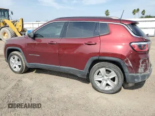 2022 Jeep Compass Latitude with VIN 3C4NJCBB5NT137027, listed as a Copart auction lot 52569835 with 55,619 mi miles and Salvage title. Bid and sale history available at DreamBid. Image 2.