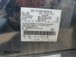 2017 Ford Explorer XLT z VIN 1FM5K8DH4HGD75290, wystawiony jako Copart lot #56290465 z przebiegiem 75 910 mil mil oraz Szkoda całkowita • Salvage title. Historia ofert i sprzedaży dostępna na DreamBid. Obrazek 13.