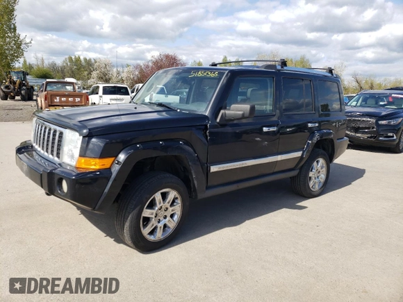 2008 Jeep Commander Overland with VIN 1J8HG68228C152923, listed as a Copart auction lot 51851365 with 182,674 mi miles and Salvage title. Bid and sale history available at DreamBid. Image 1.