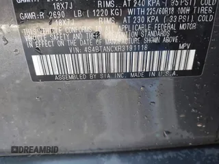 2024 Subaru Outback Limited z VIN 4S4BTANCXR3191118, wystawiony jako IAAI lot #42215734 z przebiegiem 12 634 mil mil oraz . Historia ofert i sprzedaży dostępna na DreamBid. Obrazek 9.
