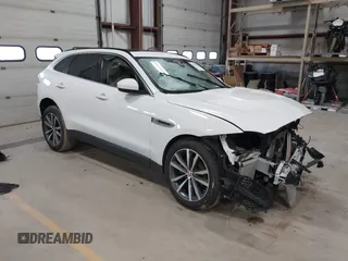 2018 Jaguar F-Pace 25t Prestige with VIN SADCK2FX3JA322638, listed as a IAAI auction lot 41935053 with 108,921 mi miles and . Bid and sale history available at DreamBid. Image 1.