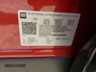 2024 Chevrolet Blazer EV eAWD RS z VIN 3GNKDCRJ4RS164939, wystawiony jako Copart lot #56317195 z przebiegiem 2020 mil mil oraz Szkody całkowita. Historia ofert i sprzedaży dostępna na DreamBid. Obrazek 13.