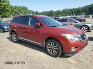 2016 Nissan Pathfinder Platinum with VIN 5N1AR2MM6GC618334, listed as a Copart auction lot 65502695 with 121,560 mi miles and Salvage title. Bid and sale history available at DreamBid. Image 4.