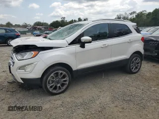2018 Ford EcoSport Titanium z VIN MAJ6P1WL4JC209292, wystawiony jako Copart lot #56144425 z przebiegiem 79 234 mil mil oraz Szkody całkowita. Historia ofert i sprzedaży dostępna na DreamBid. Obrazek 1.