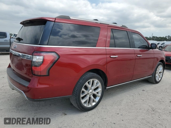 2018 Ford Expedition Max Limited with VIN 1FMJK1KT6JEA36903, listed as a Copart auction lot 52957875 with 132,033 mi miles and Salvage title. Bid and sale history available at DreamBid. Image 3.