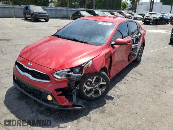 2021 Kia Forte LXS with VIN 3KPF24AD7ME324914, listed as a Copart auction lot 57499395 with 44,573 mi miles and Salvage title. Bid and sale history available at DreamBid. Image 1.