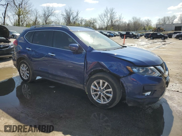 2017 Nissan Rogue SV with VIN 5N1AT2MT0HC897323, listed as a Copart auction lot 52097075 with 90,264 mi miles and Salvage Title. Bid and sale history available at carsss.com. Image 4.