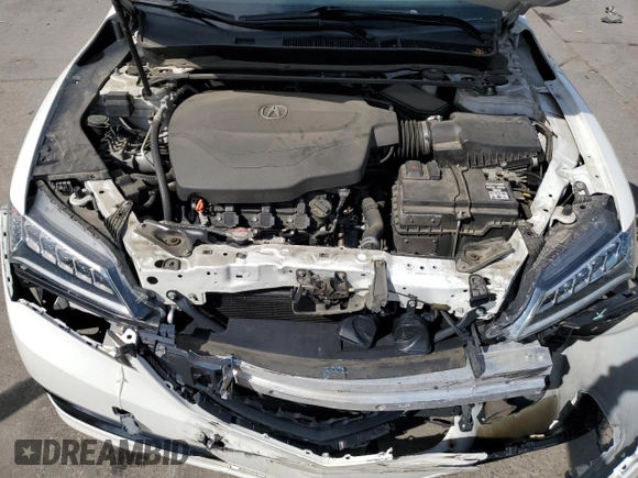 2015 Acura TLX Technology with VIN 19UUB3F58FA008402, listed as a Copart auction lot 57686025 with 45,368 mi miles and Salvage title. Bid and sale history available at DreamBid. Image 11.