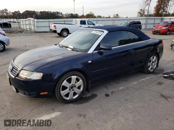 2006 Audi A4 1.8T with VIN WAUAC48H86K007804, listed as a Copart auction lot 82845324 with 72,122 mi miles and Clean Title. Bid and sale history available at carsss.com. Image 1.