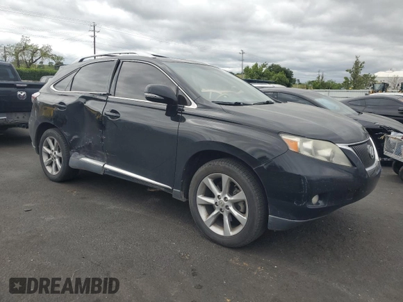 2012 Lexus RX 350 with VIN 2T2ZK1BA6CC072307, listed as a Copart auction lot 53301445 with 222,769 mi miles and Salvage Title. Bid and sale history available at DreamBid. Image 4.