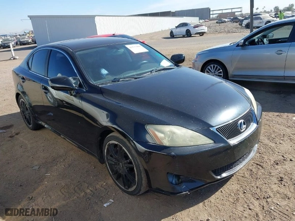 2006 Lexus IS 350 Auto with VIN JTHBE262X62001845, listed as a IAAI auction lot 41537000 with 232,452 mi miles. Bid and sale history available at carsss.com. Image 1.