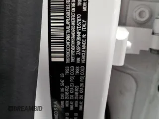2023 Alfa Romeo Stelvio Ti z VIN ZASPAKBN4P7D57870, wystawiony jako Copart lot #46588385 z przebiegiem Nie podano mil oraz Szkoda całkowita • Salvage title. Historia ofert i sprzedaży dostępna na DreamBid. Obrazek 13.