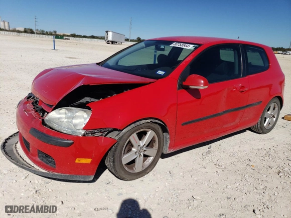 2008 Volkswagen Rabbit S with VIN WVWAB71KX8W341471, listed as a Copart auction lot 80758544 with 225,017 mi miles and Salvage Title. Bid and sale history available at carsss.com. Image 1.