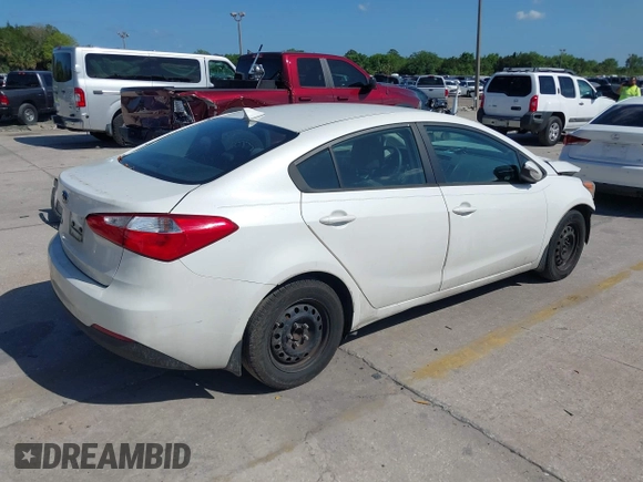 2016 Kia Forte LX with VIN KNAFX4A65G5503050, listed as a IAAI auction lot 41933756 with 156,311 mi miles. Bid and sale history available at carsss.com. Image 4.
