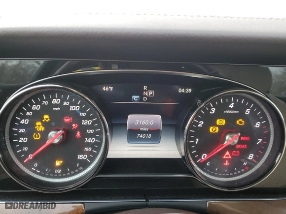 2017 Mercedes-Benz E-Class E 300 Luxury with VIN WDDZF4KB9HA191599, listed as a Copart auction lot 43017405 with 74,018 mi miles and Salvage Title. Bid and sale history available at carsss.com. Image 9.