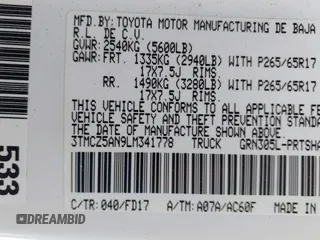 2020 Toyota Tacoma SR5 с VIN 3TMCZ5AN9LM341778, выставлен на аукционе IAAI как лот 42268274 с пробегом 64 767 миль миль и . История ставок и продаж доступна на DreamBid. Изображение 9.