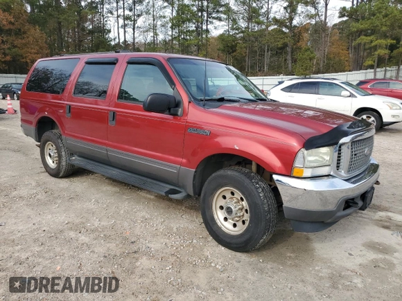 2003 Ford Excursion XLT with VIN 1FMNU41S63ED13428, listed as a Copart auction lot 81823804 with 219,056 mi miles and Salvage Title. Bid and sale history available at DreamBid. Image 4.
