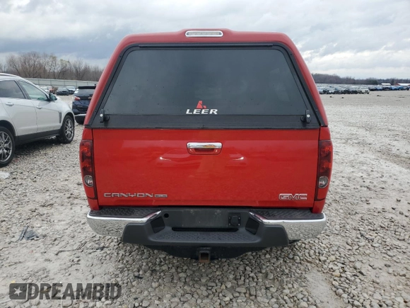 2012 GMC Canyon SLE2 with VIN 1GTH6PFE5C8127913, listed as a Copart auction lot 80253394 with 109,237 mi miles and Clean Title. Bid and sale history available at carsss.com. Image 6.