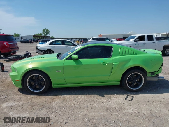 2013 Ford Mustang GT with VIN 1ZVBP8CF9D5261944, listed as a IAAI auction lot 42248010 with 96,633 mi miles and . Bid and sale history available at DreamBid. Image 15.