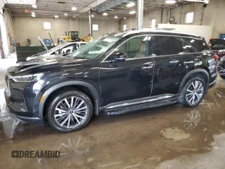 2023 Infiniti QX60 Sensory with VIN 5N1DL1GSXPC353775, listed as a Copart auction lot 63658175 with 24,658 mi miles and Salvage title. Bid and sale history available at DreamBid. Image 1.