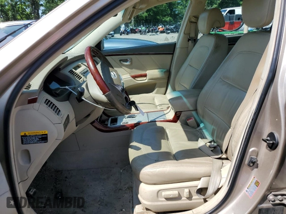 2006 Hyundai Azera SE with VIN KMHFC46F46A034316, listed as a Copart auction lot 61857655 with 203,011 mi miles and Salvage title. Bid and sale history available at DreamBid. Image 7.