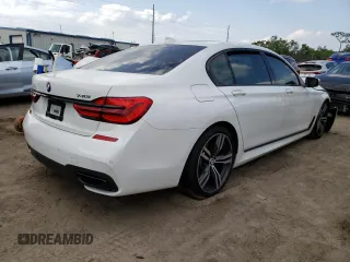 2019 BMW 7 Series 740i with VIN WBA7E2C57KB217178, listed as a Copart auction lot 44289243 with 0 mi miles. Bid and sale history available at carsss.com. Image 3.