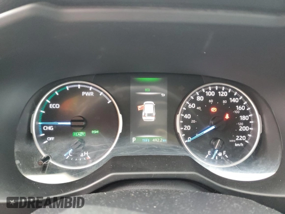 2021 Toyota RAV4 Hybrid XLE with VIN 2T3RWRFV4MW125582, listed as a Copart auction lot 83152144 with 66,762 mi miles and Salvage title. Bid and sale history available at DreamBid. Image 9.