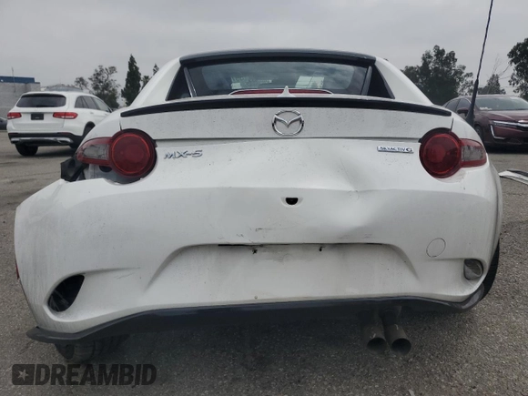 2020 Mazda MX-5 Miata Club with VIN JM1NDAL75L0417028, listed as a Copart auction lot 59763615 with Not provided miles and Salvage title. Bid and sale history available at DreamBid. Image 6.