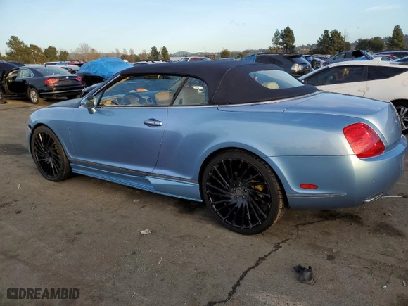 2007 Bentley Continental GT with VIN SCBDR33W27C043503, listed as a Copart auction lot 40090494 with 0 mi miles. Bid and sale history available at carsss.com. Image 2.