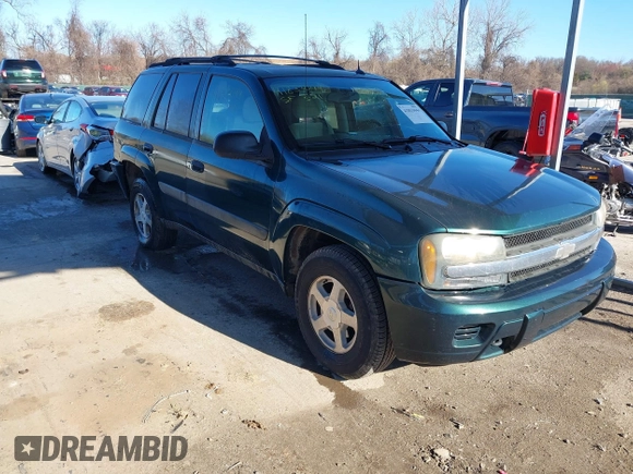 2005 Chevrolet TrailBlazer LT with VIN 1GNDT13S552203593, listed as a IAAI auction lot 41833044 with 195,227 mi miles and . Bid and sale history available at DreamBid. Image 1.