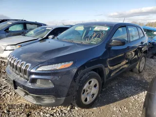 2015 Jeep Cherokee Sport with VIN 1C4PJLAB7FW531697, listed as a Copart auction lot 49460415 with 145,023 mi miles and Clean Title. Bid and sale history available at carsss.com. Image 1.