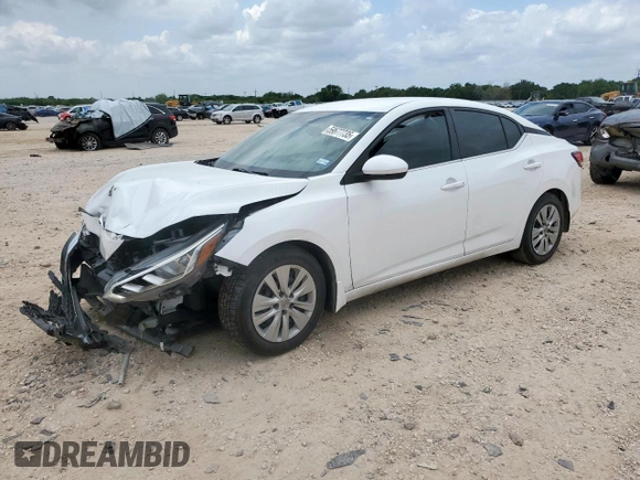 2022 Nissan Sentra S z VIN 3N1AB8BVXNY239593, wystawiony jako Copart lot #59677735 z przebiegiem 48 818 mil mil oraz Szkoda całkowita • Salvage title. Historia ofert i sprzedaży dostępna na DreamBid. Obrazek 1.