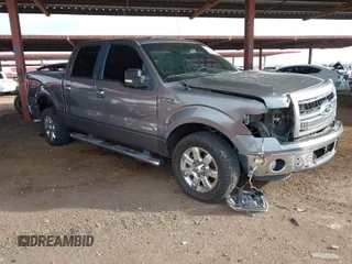 2014 Ford F-150 XL with VIN 1FTFW1CT8EKF75687, listed as a IAAI auction lot 41798973 with 119,972 mi miles. Bid and sale history available at carsss.com. Image 1.